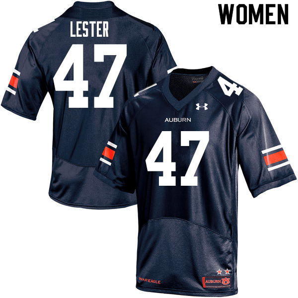 Auburn Tigers Women's Barton Lester #47 Navy Under Armour Stitched College 2020 NCAA Authentic Football Jersey AYY2574XU